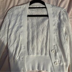 2/25$🍓⭐️ Ardene White Knit Cardigan